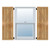 Ekena Millwork Rustic Wood Shutter - Rough Sawn Western Red Cedar - RBF06Z16X051RWR