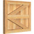 Ekena Millwork Rustic Wood Shutter - Rough Sawn Western Red Cedar - RBF06Z21X018RWR