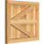 Ekena Millwork Rustic Wood Shutter - Rough Sawn Western Red Cedar - RBF06Z21X019RWR