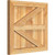Ekena Millwork Rustic Wood Shutter - Rough Sawn Western Red Cedar - RBF06Z21X020RWR