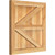 Ekena Millwork Rustic Wood Shutter - Rough Sawn Western Red Cedar - RBF06Z21X022RWR