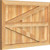 Ekena Millwork Rustic Wood Shutter - Rough Sawn Western Red Cedar - RBF06Z32X021RWR