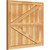 Ekena Millwork Rustic Wood Shutter - Rough Sawn Western Red Cedar - RBF06Z32X029RWR