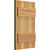 Ekena Millwork Rustic Wood Shutter - Rough Sawn Western Red Cedar - RBJ06S11X018RWR