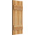 Ekena Millwork Rustic Wood Shutter - Rough Sawn Western Red Cedar - RBJ06S11X025RWR