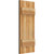 Ekena Millwork Rustic Wood Shutter - Rough Sawn Western Red Cedar - RBJ06S11X026RWR