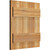 Ekena Millwork Rustic Wood Shutter - Rough Sawn Western Red Cedar - RBJ06S16X018RWR