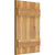 Ekena Millwork Rustic Wood Shutter - Rough Sawn Western Red Cedar - RBJ06S16X024RWR