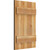 Ekena Millwork Rustic Wood Shutter - Rough Sawn Western Red Cedar - RBJ06S16X025RWR