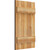 Ekena Millwork Rustic Wood Shutter - Rough Sawn Western Red Cedar - RBJ06S16X027RWR