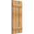 Ekena Millwork Rustic Wood Shutter - Rough Sawn Western Red Cedar - RBJ06S16X036RWR