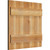 Ekena Millwork Rustic Wood Shutter - Rough Sawn Western Red Cedar - RBJ06S21X021RWR