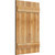 Ekena Millwork Rustic Wood Shutter - Rough Sawn Western Red Cedar - RBJ06S21X033RWR