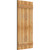 Ekena Millwork Rustic Wood Shutter - Rough Sawn Western Red Cedar - RBJ06S21X046RWR