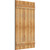 Ekena Millwork Rustic Wood Shutter - Rough Sawn Western Red Cedar - RBJ06S26X045RWR