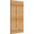 Ekena Millwork Rustic Wood Shutter - Rough Sawn Western Red Cedar - RBJ06S26X047RWR