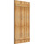 Ekena Millwork Rustic Wood Shutter - Rough Sawn Western Red Cedar - RBJ06S26X051RWR