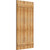 Ekena Millwork Rustic Wood Shutter - Rough Sawn Western Red Cedar - RBJ06S26X052RWR