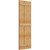 Ekena Millwork Rustic Wood Shutter - Rough Sawn Western Red Cedar - RBJ06S26X074RWR