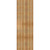 Ekena Millwork Rustic Wood Shutter - Rough Sawn Western Red Cedar - RBJ06S26X081RWR