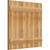 Ekena Millwork Rustic Wood Shutter - Rough Sawn Western Red Cedar - RBJ06S32X031RWR