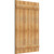 Ekena Millwork Rustic Wood Shutter - Rough Sawn Western Red Cedar - RBJ06S32X048RWR