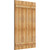 Ekena Millwork Rustic Wood Shutter - Rough Sawn Western Red Cedar - RBJ06S32X050RWR