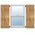 Ekena Millwork Rustic Wood Shutter - Rough Sawn Western Red Cedar - RBJ06Z11X018RWR