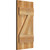 Ekena Millwork Rustic Wood Shutter - Rough Sawn Western Red Cedar - RBJ06Z11X022RWR