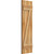 Ekena Millwork Rustic Wood Shutter - Rough Sawn Western Red Cedar - RBJ06Z11X038RWR