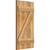 Ekena Millwork Rustic Wood Shutter - Rough Sawn Western Red Cedar - RBJ06Z16X031RWR