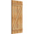 Ekena Millwork Rustic Wood Shutter - Rough Sawn Western Red Cedar - RBJ06Z21X045RWR