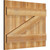 Ekena Millwork Rustic Wood Shutter - Rough Sawn Western Red Cedar - RBJ06Z26X021RWR