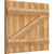 Ekena Millwork Rustic Wood Shutter - Rough Sawn Western Red Cedar - RBJ06Z32X026RWR