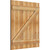 Ekena Millwork Rustic Wood Shutter - Rough Sawn Western Red Cedar - RBJ06Z32X037RWR