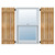 Ekena Millwork Rustic Wood Shutter - Rough Sawn Western Red Cedar - RBS06S11X021RWR