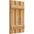 Ekena Millwork Rustic Wood Shutter - Rough Sawn Western Red Cedar - RBS06S17X027RWR