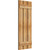 Ekena Millwork Rustic Wood Shutter - Rough Sawn Western Red Cedar - RBS06S17X044RWR