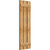 Ekena Millwork Rustic Wood Shutter - Rough Sawn Western Red Cedar - RBS06S17X052RWR