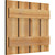 Ekena Millwork Rustic Wood Shutter - Rough Sawn Western Red Cedar - RBS06S23X019RWR