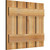 Ekena Millwork Rustic Wood Shutter - Rough Sawn Western Red Cedar - RBS06S23X020RWR