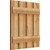 Ekena Millwork Rustic Wood Shutter - Rough Sawn Western Red Cedar - RBS06S23X026RWR