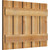 Ekena Millwork Rustic Wood Shutter - Rough Sawn Western Red Cedar - RBS06S29X021RWR