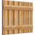 Ekena Millwork Rustic Wood Shutter - Rough Sawn Western Red Cedar - RBS06S35X026RWR