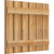 Ekena Millwork Rustic Wood Shutter - Rough Sawn Western Red Cedar - RBS06S35X028RWR