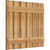 Ekena Millwork Rustic Wood Shutter - Rough Sawn Western Red Cedar - RBS06S35X030RWR