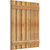 Ekena Millwork Rustic Wood Shutter - Rough Sawn Western Red Cedar - RBS06S35X040RWR