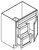 Jarlin Cabinetry - Vanity Sink Base Cabinet - FA3021DR - Dove White Shaker