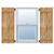 Ekena Millwork Rustic Wood Shutter - Rough Sawn Western Red Cedar - RBS06Z11X043RWR