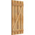 Ekena Millwork Rustic Wood Shutter - Rough Sawn Western Red Cedar - RBS06Z23X046RWR